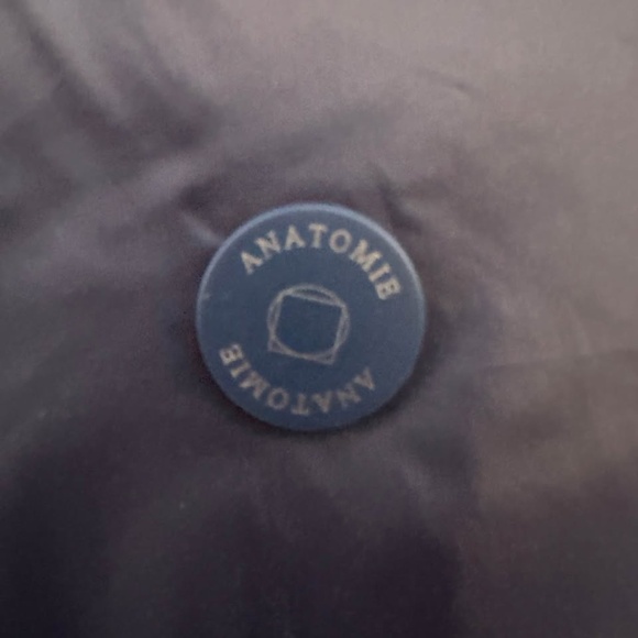 Anatomie Vest Lennon Cropped Puffer Peacock Navy Zipper Reversible Size M - Picture 5 of 10